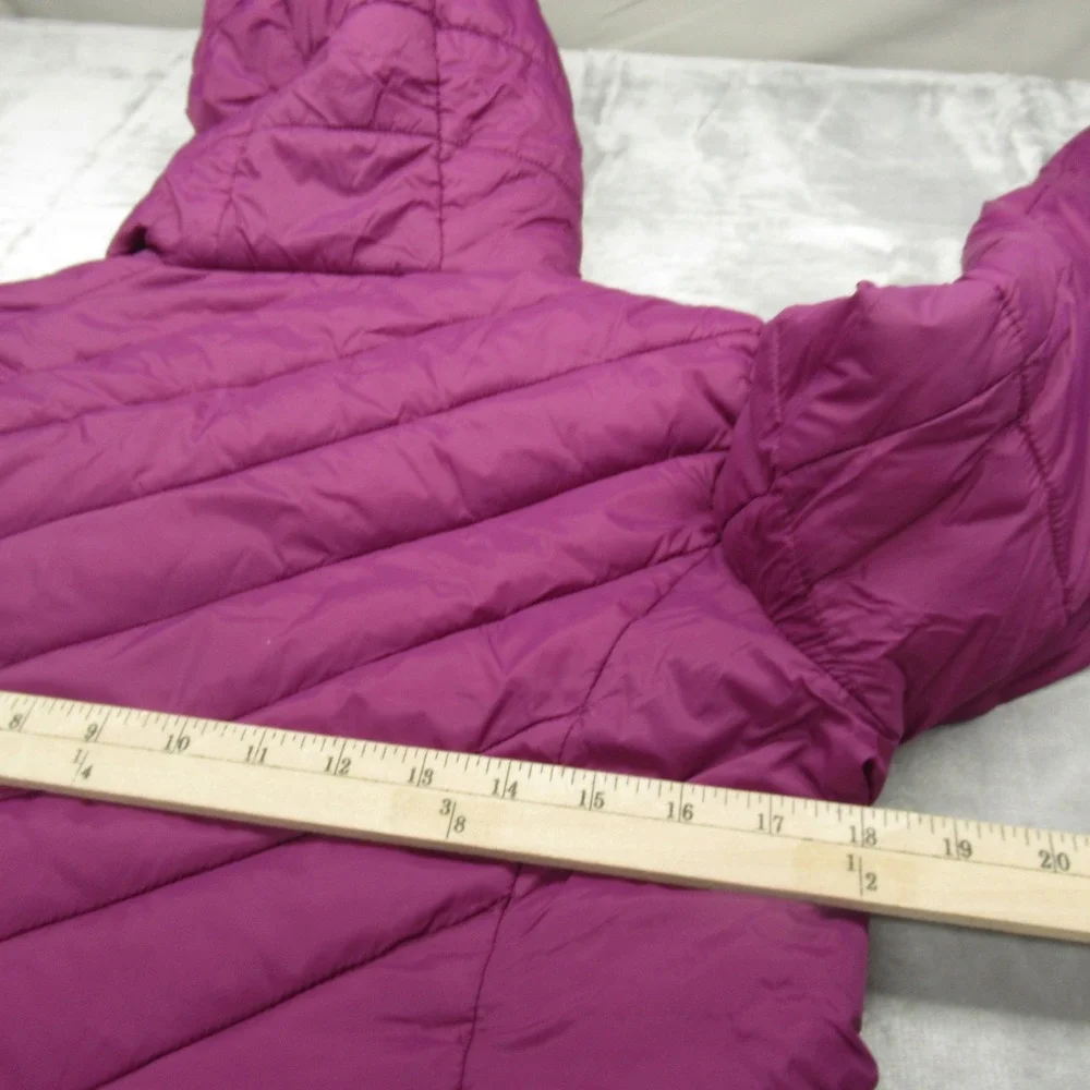 Spyder Jacket Kids Large Purple Insulated Thumbholes Hooded Quilted Puffer‎